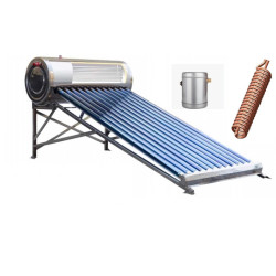 Panou solar boiler inox cu serpentina din cupru cu flotor
